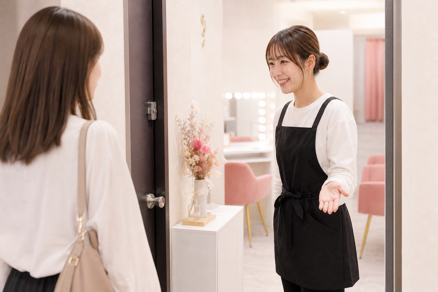 お客様お迎え